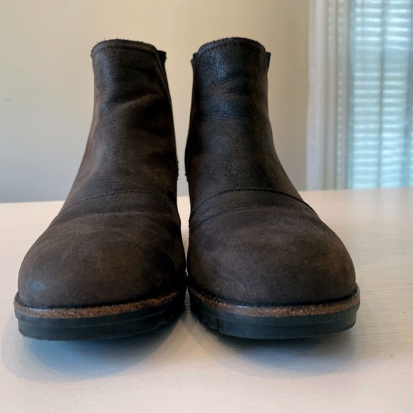 Sorel‎ Women's Braun Leather Cate Block Heel Ankle Casual Chelsea Booties Size 9 - Picture 5 of 10